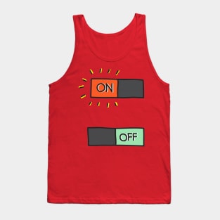 electricity power button Tank Top